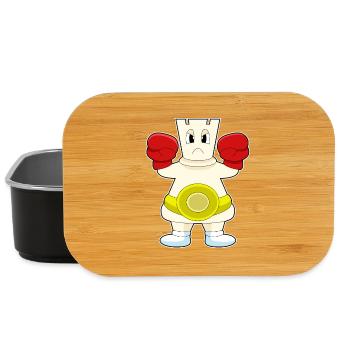 Schachfigur Turm Schach - Lunch Box - Schwarz - Vorne