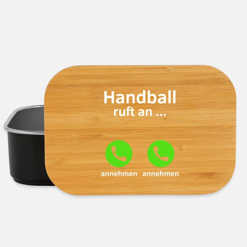 Handball ruft an - annehmen oder annehmen? - Lunch Box - Schwarz