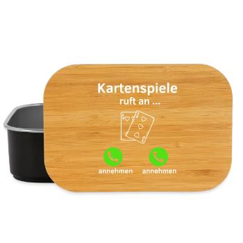 Kartenspiele ruft an - annehmen oder annehmen? - Lunch Box - Schwarz - Vorne