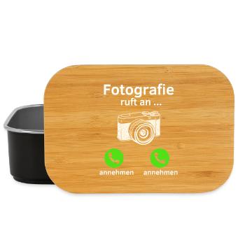 Fotografie ruft an - annehmen oder annehmen? - Lunch Box - Schwarz - Vorne
