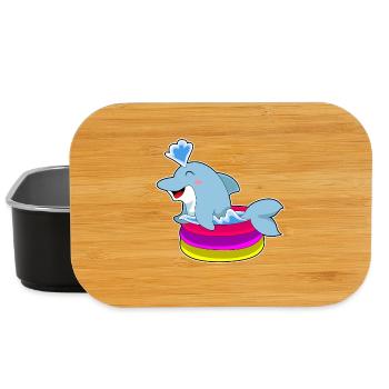 Été de la piscine des dauphins - Boîte à goûter - noir - Devant