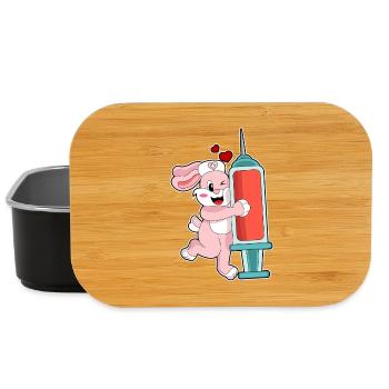 Bunny Nurse Nursing Everyday Life - Lunch Box - black - Front