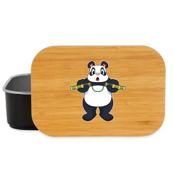 Panda Nunchaku Martial Arts - Lunch Box - black - Front