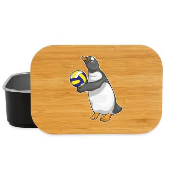 Pingouin Volleyball Joueur Volleyball - Boîte à goûter - noir - Devant