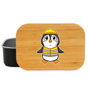 Pinguin Kinder Motiv - Lunch Box - Schwarz - Vorne