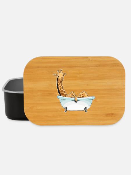 Baignoire girafe - Boîte à goûter - noir