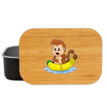 Monkey Small Boat - Lunch Box - black - Front