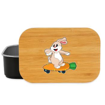 Bunny Skater Skateboard - Lunch Box - black - Front