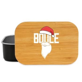 Boule Santa Tenue de pétanque pour Bouler pour boules - Boîte à goûter - noir - Devant