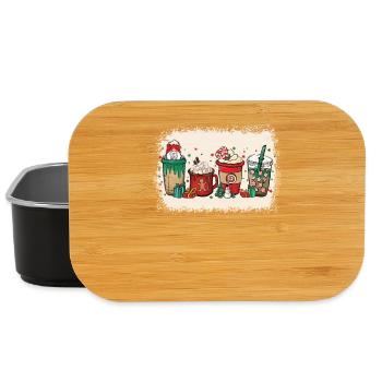 Weihnachten Kaffeetasse Gebleicht - Lunch Box - Schwarz - Vorne