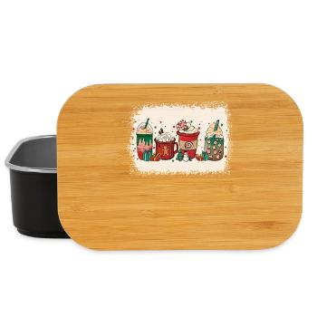 Tasse à café de Noël blanchie - Boîte à goûter - noir - Devant