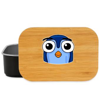 Pinguin Kopf - Lunch Box - Schwarz - Vorne