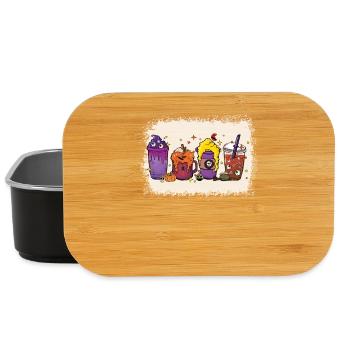 Herbst-heiße-schokolade-tasse Halloween - Lunch Box - Schwarz - Vorne