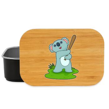 Koala Baseball Baseball Bat - Lunch Box - black - Front