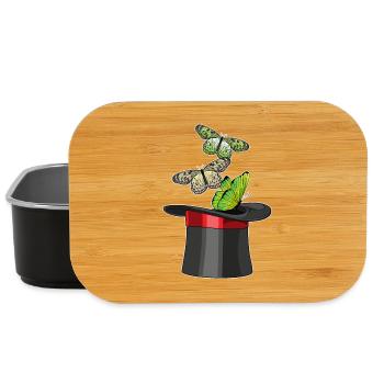 Butterfly Wizard Cylinder - Lunch Box - black - Front