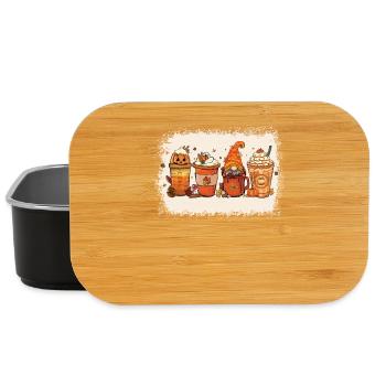 Herbst-dankeschön-tasse Mit Heißer Schokolade - Lunch Box - Schwarz - Vorne