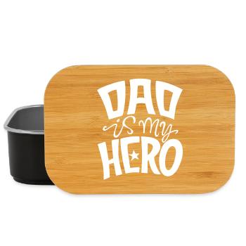 papa, dad, meilleur papa - Boîte à goûter - noir - Devant