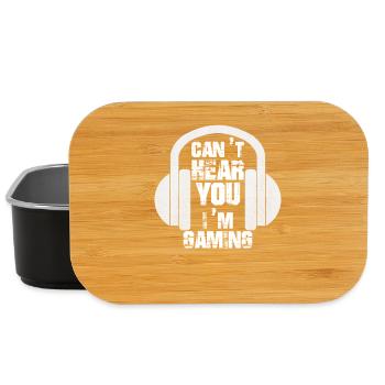 Can't Hear You I m Gaming Video Gamer Headset - Lunch Box - Schwarz - Vorne