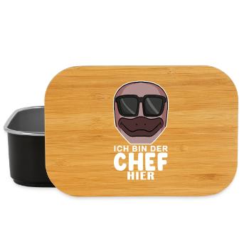 Cool Schnabeltier Chef Spruch - Lunch Box - Schwarz - Vorne