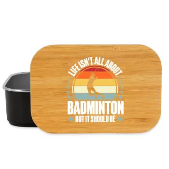 Badminton - Boîte à goûter - noir - Devant