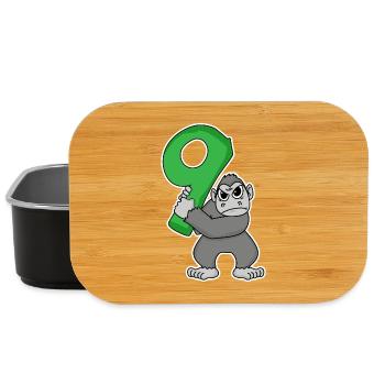 9 ans - 9e anniversaire avec motif animalier - Boîte à goûter - noir - Devant