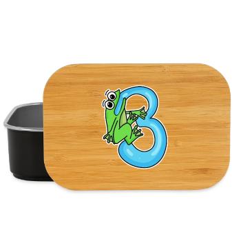 3 Years Old - 3rd Birthday with Animal Motif - Lunch Box - black - Front