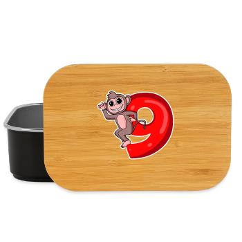 8 years old - 8th birthday with animal motif - Lunch Box - black - Front