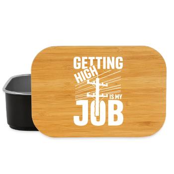 Getting high is my job - Lunch Box - Schwarz - Vorne