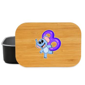 8 Jahre alt - 8. Geburtstag mit Tier Motiv - Lunch Box - Schwarz - Vorne