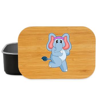 Elephant Jogger Jogging Sport - Boîte à goûter - noir - Devant