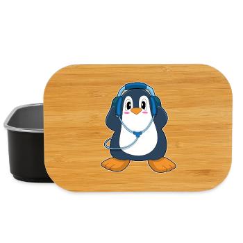 Musique Casque Penguin - Boîte à goûter - noir - Devant
