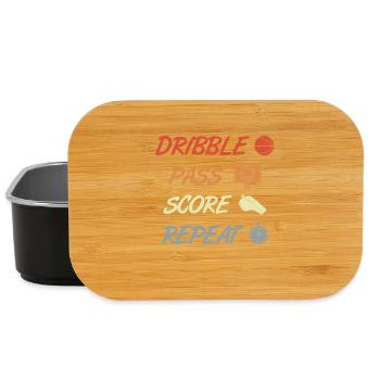 Dribble Pass Score Repeat - Lunch Box - black - Front