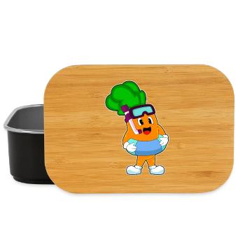 Natation de carottes Anneau d’été - Boîte à goûter - noir - Devant