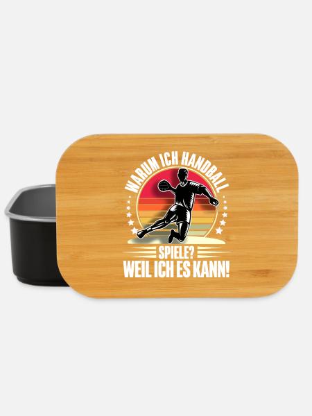 Handball Handballer - Lunch Box - Schwarz