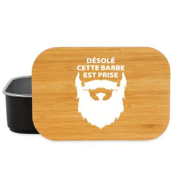 Désolé cette barbe est prise - Boîte à goûter - noir - Devant