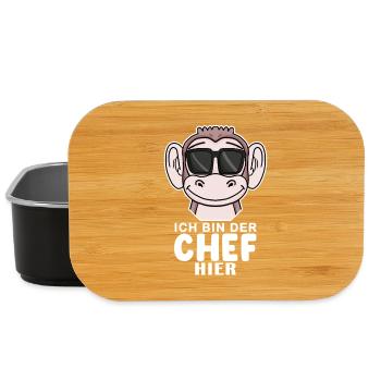 Cool Affe Chef Spruch Sonnenbrille - Lunch Box - Schwarz - Vorne