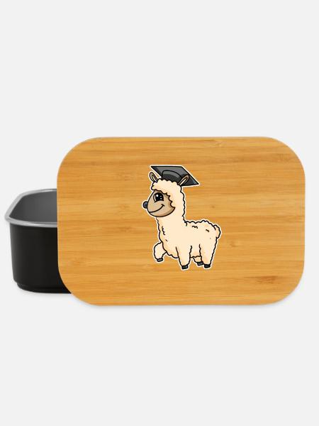 Master Abschluss Alpaka - Lunch Box - Schwarz