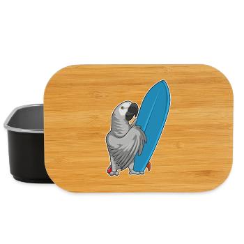 Parrot surf board Summer - Boîte à goûter - noir - Devant
