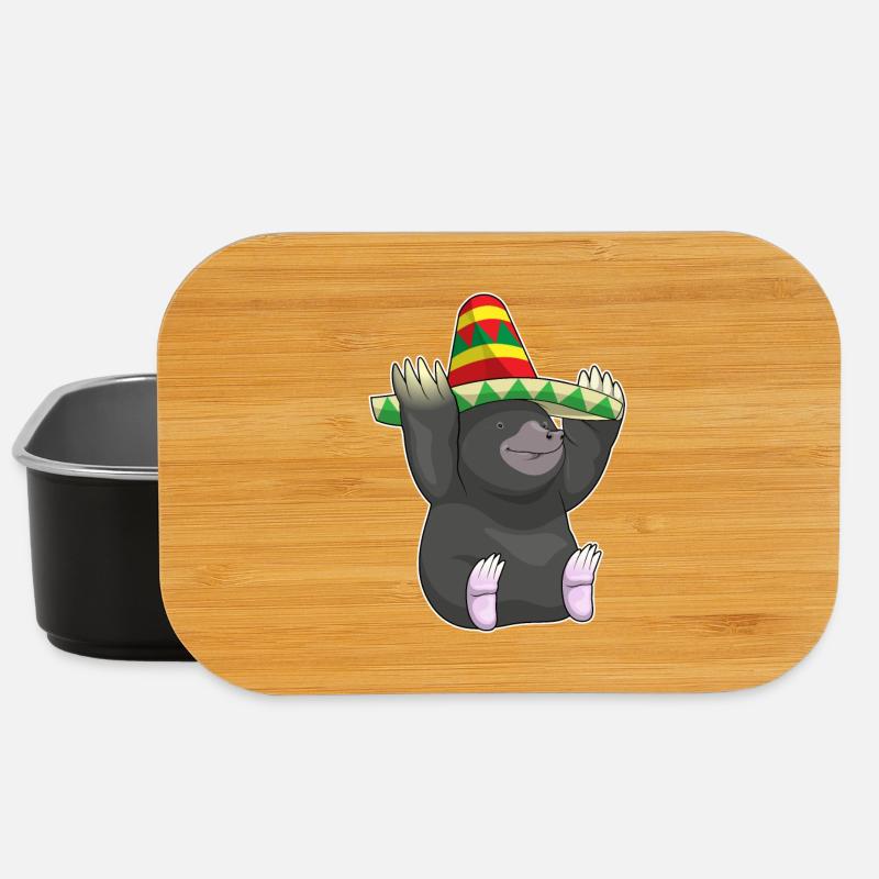 Maulwurf Sombrero - Lunch Box - Schwarz