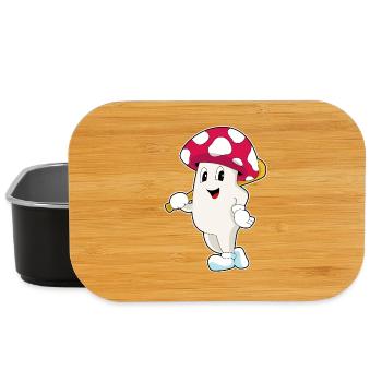 Mushroom Baseball Baseball Bat - Lunch Box - black - Front