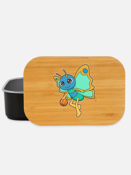 Butterfly Basketball Player Basketball - Boîte à goûter - noir