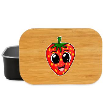 Strawberry Strawberries - Lunch Box - black - Front