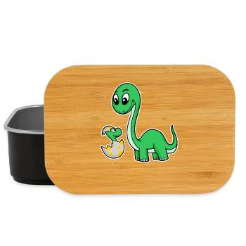 Dinosaure avec famille Baby Dinosaur - Boîte à goûter - noir - Devant