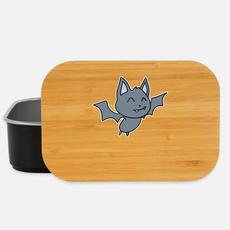 Fledermaus Kinder Motiv - Lunch Box - Schwarz