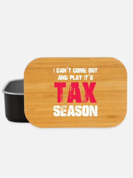 Steuersaison CPA Buchhalter Gag - Lunch Box - Schwarz