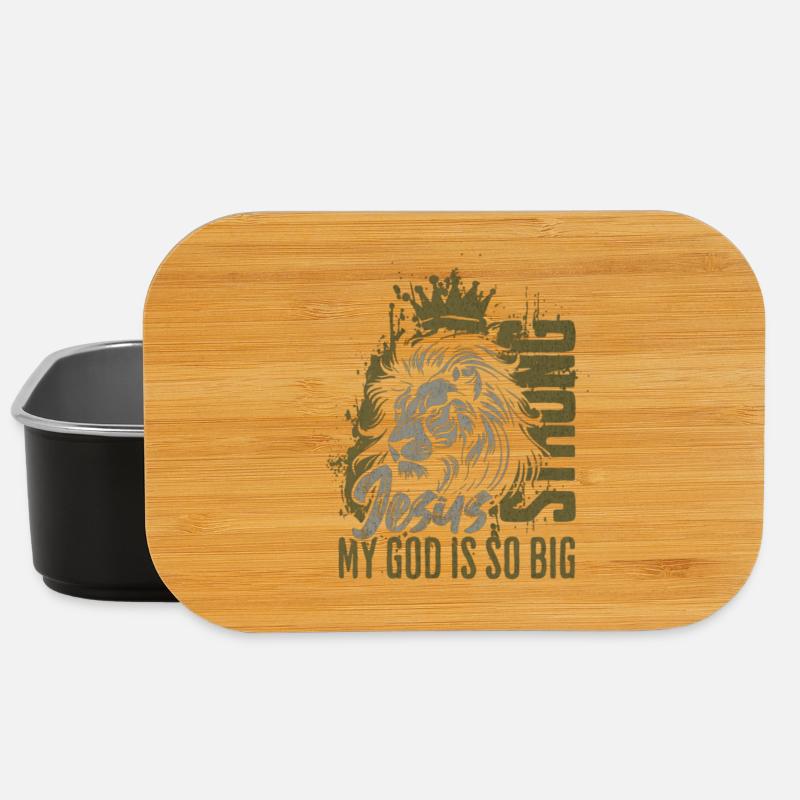 Jésus de la couronne du lion Grande Foi - Boîte à goûter - noir
