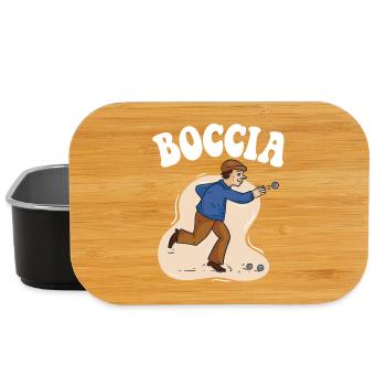 Bocciaspieler Bekleidung mit Boccia Kugeln Boccia - Lunch Box - Schwarz - Vorne