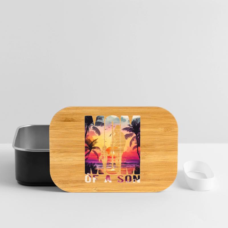 Mutter mit einem Sohn Muttertag Strand Mama Kind Lunch Box