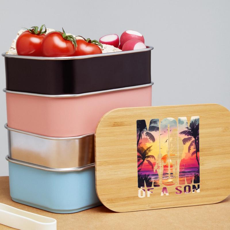 Mutter mit einem Sohn Muttertag Strand Mama Kind Lunch Box