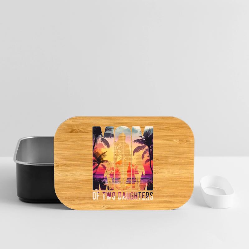 Mutter mit zwei Töchtern Muttertag Strand Mama Lunch Box